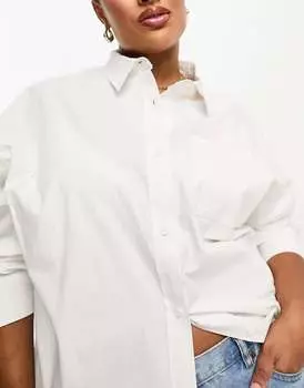 Белая рубашка оверсайз COLLUSION Plus