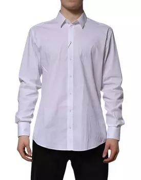 Белая рубашка с длинным рукавом MARTINI Dolce & Gabbana, White