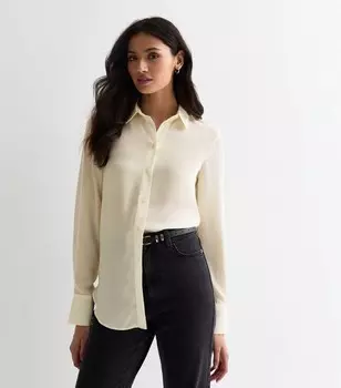 Белая рубашка с длинным рукавом Tall Off New Look, белый