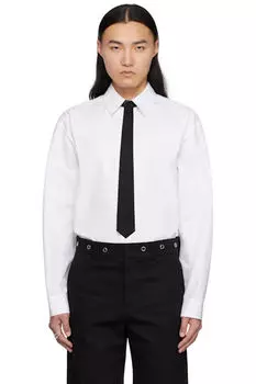 Белая рубашка с галстуком We11done