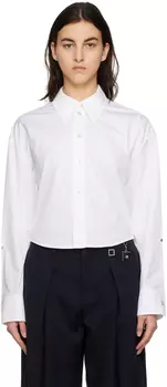 Белая рубашка с вырезом Wooyoungmi