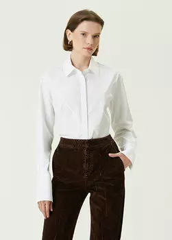 Белая рубашка с вышивкой Loewe