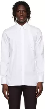 Белая рубашка с замком Givenchy