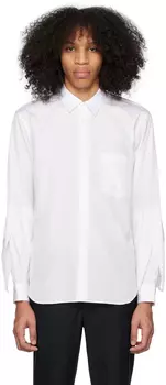 Белая рубашка с зубцами Comme des Garons Homme Plus