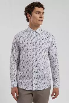 Белая рубашка узкого кроя с цветочным принтом, ограниченная серия Steel & Jelly, белый