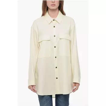 Белая шерстяная рубашка Darkpark, White