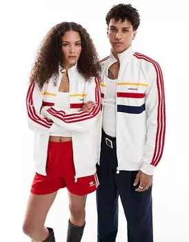 Белая спортивная футболка унисекс adidas Originals