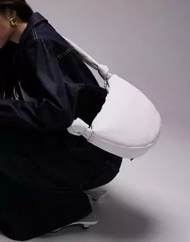 Белая сумка через плечо Topshop Caan с узлом