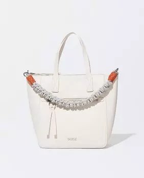 Белая сумка через плечо в стиле шоппер, трансформируемая в плечо, на молнии Parfois, белый