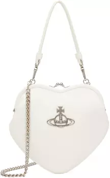Белая сумка с оправой Belle Heart Vivienne Westwood