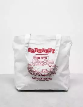 Белая сумка-тоут для фаст-фуда Carhartt WIP