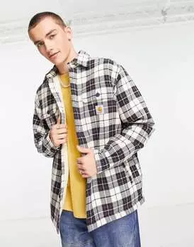Белая сумка в клетку Carhartt WIP arden