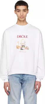 Белая толстовка \Le Sweatshirt Holiday\"" Drle De Monsieur