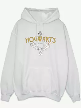 Белая толстовка с принтом NW2 Harry Potter Hogwarts Owl George., белый