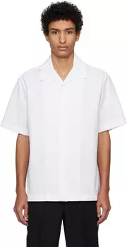 Белая тяжеловесная футболка Jil Sander