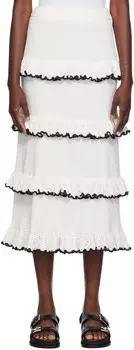 Белая юбка-миди Halliday ZIMMERMANN