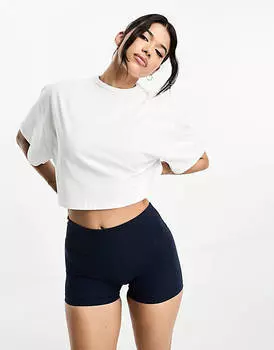 Белая укороченная футболка ASOS 4505 Icon
