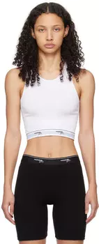 Белая укороченная майка Hommegirls