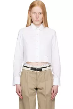 Белая укороченная рубашка HommeGirls