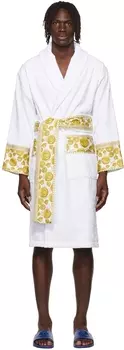 Белая усиленная мантия Медузы Versace