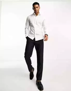 Белая узкая рубашка French Connection