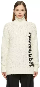 Белая велосипедная водолазка Moncler