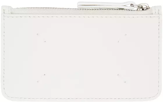 Белая визитница с четырьмя стежками Maison Margiela