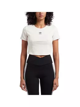 Белая женская футболка Adidas