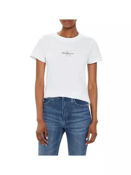 Белая женская футболка Calvin Klein