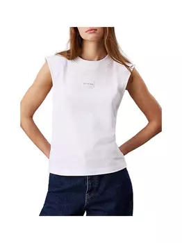 Белая женская футболка Calvin Klein