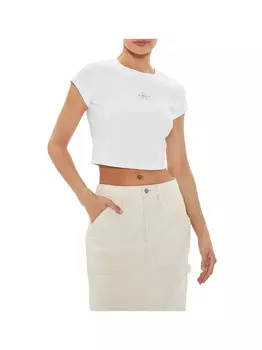 Белая женская футболка Calvin Klein