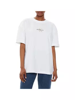 Белая женская футболка Calvin Klein