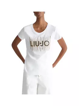 Белая женская футболка Liu Jo