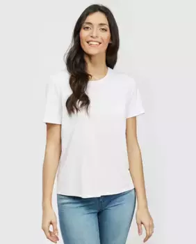 Белая женская футболка Object, белый