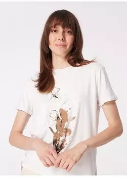 Белая женская футболка с круглым вырезом 1091299 Network, белый