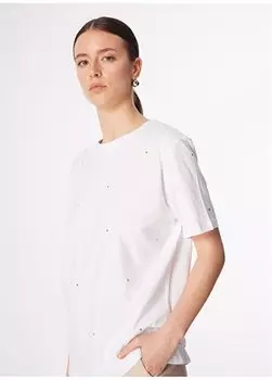 Белая женская футболка с круглым вырезом 1091307 Network, белый