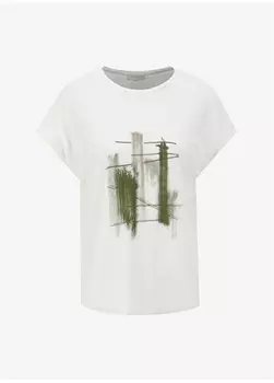 Белая женская футболка с круглым вырезом 1091334 Network, белый