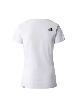 Белая женская футболка с круглым вырезом и принтом The North Face