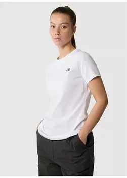 Белая женская футболка с круглым вырезом NF0A87NHFN41_SIMPLE DOME SLIM TEE The North Face, белый