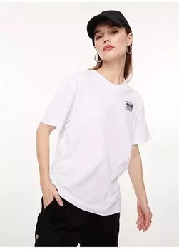 Белая женская футболка с круглым вырезом с принтом J0711 Moschino Jeans, белый