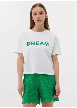 Белая женская футболка с круглым вырезом TUGU Pierre Cardin, белый