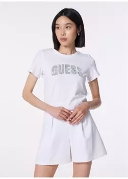 Белая женская футболка с круглым вырезом W4GI31I3Z14-G011 Guess, белый