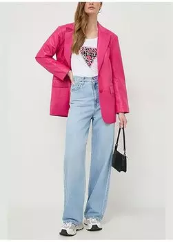 Белая женская футболка с круглым вырезом W4RI44J1314-G011 Guess, белый