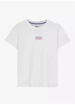 Белая женская футболка стандартного кроя с круглым вырезом S241006-102 Essential W Skechers, белый