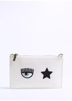 Белая женская сумка через плечо Chara Ferragn