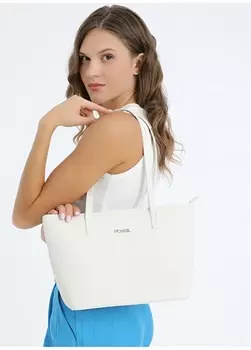 Белая женская сумка через плечо Fossil