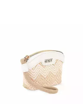 Белая женская сумочка с ремешком на руку Basel SKPAT, белый