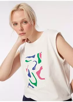 Белая женская свободная футболка с принтом D4SL-TST3044 Discovery Expedition, белый