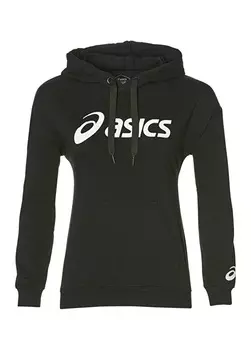 Белая женская толстовка с воротником с капюшоном Asics