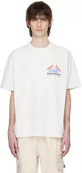 Белая зимняя футболка на открытом воздухе Madhappy